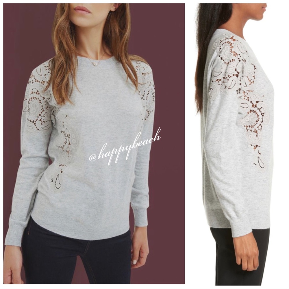 Ted Baker London Tae Lace Cashmere Sweater